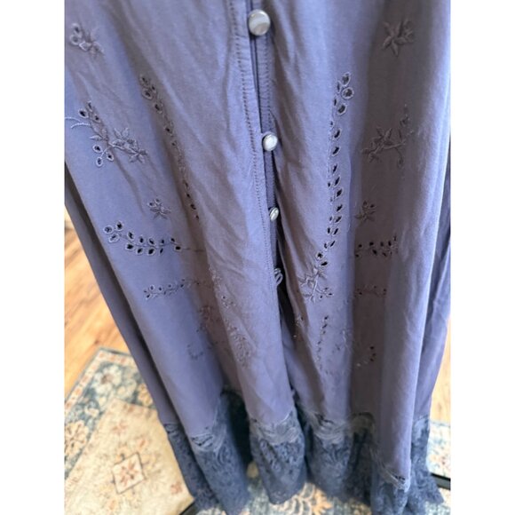 Johnny Was Gavin Maxi Dress S Empire waist Lace flowy Cottagecore Coquette Read - Picture 9 of 16